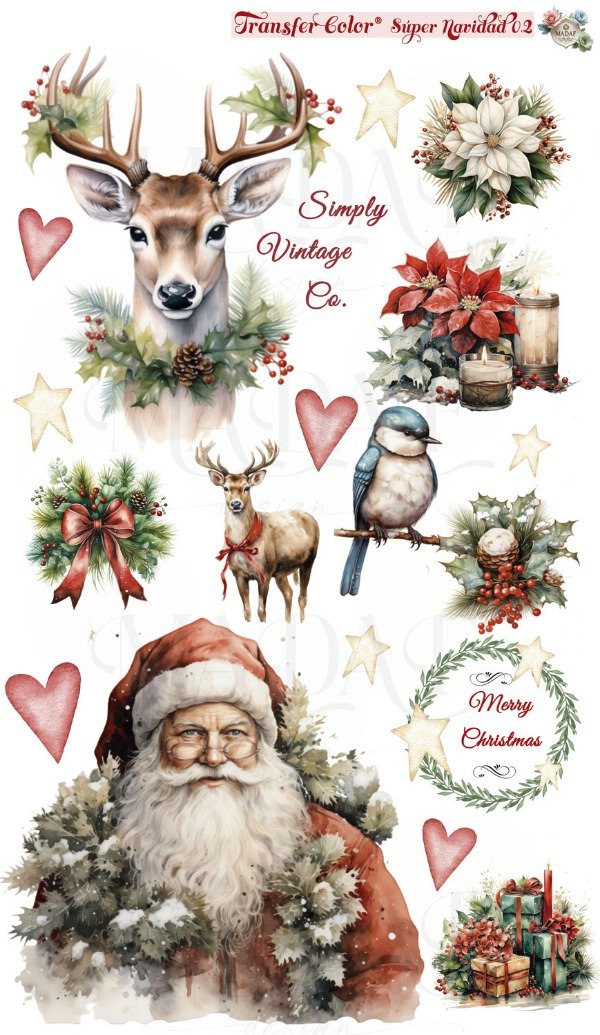 Producto - TRANSFER COLOR SÚPER NAVIDAD 02