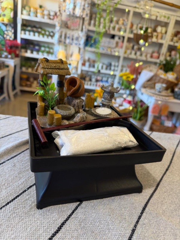 Producto - Fuente de agua con jardin zen Templo 18 cm - (Efectivo: 66.000)