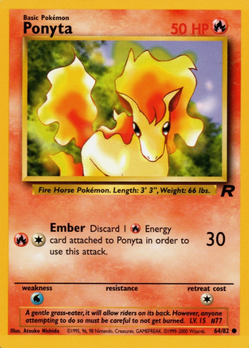 Producto - Ponyta (64/82) [Team Rocket Unlimited]