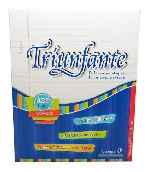 Producto - Triunfante Repuesto Escolar X 480 Hojas