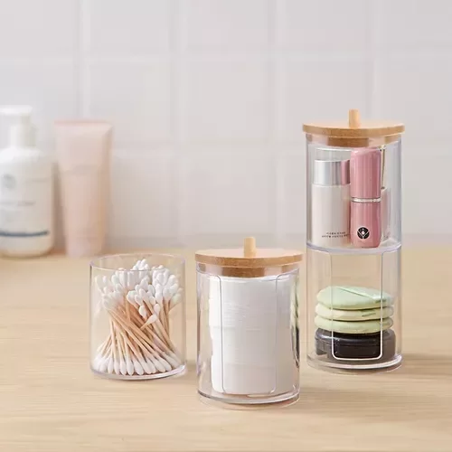 Producto - Organizador para baño con tapa de madera