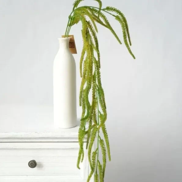 Producto - Planta artificial colgante estilo cola de zorro de 83 cm