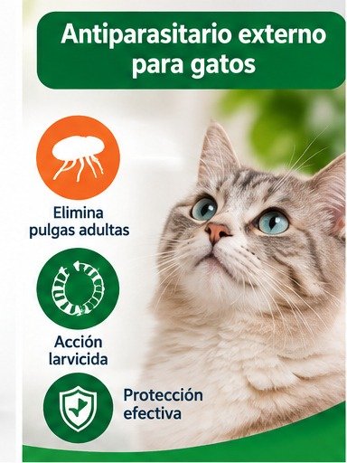 Producto - Pipeta Antipulgas Fleanet Cat Para Gatos - 6