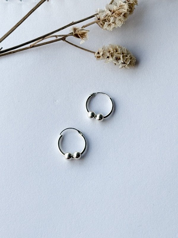 Producto - Argollita doble pelotita 13mm