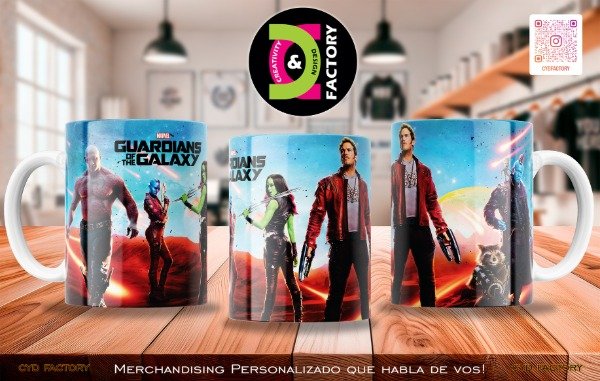 Producto - Taza Marvel - Guardianes de la Galaxia - TZ-RT-BL-11OZ-90-MV-SPH-MVL