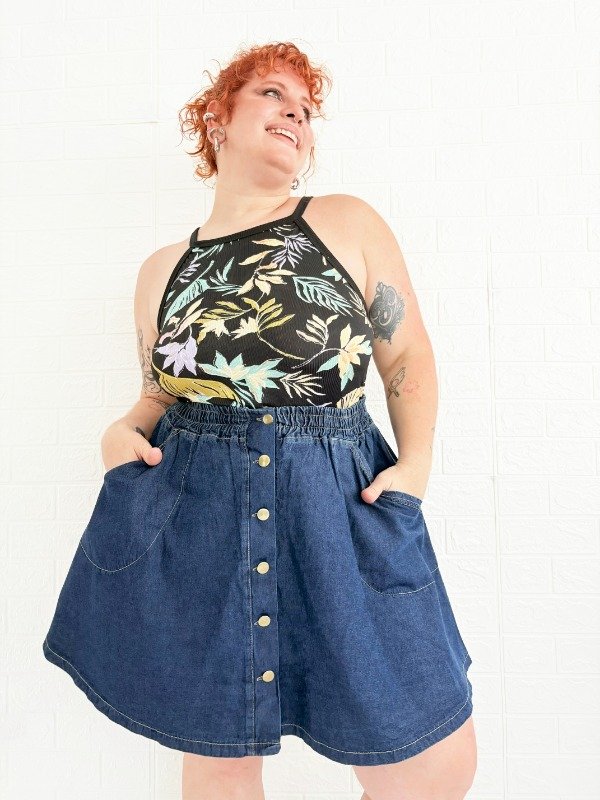 Producto - Falda Macarena Jean Azul