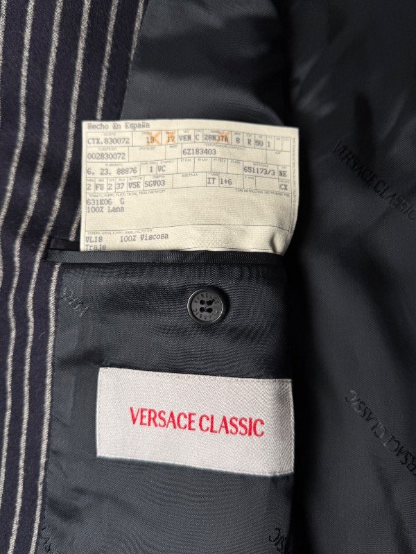 Producto - Traje Versace Classic Raya Tiza T. 50 - 6
