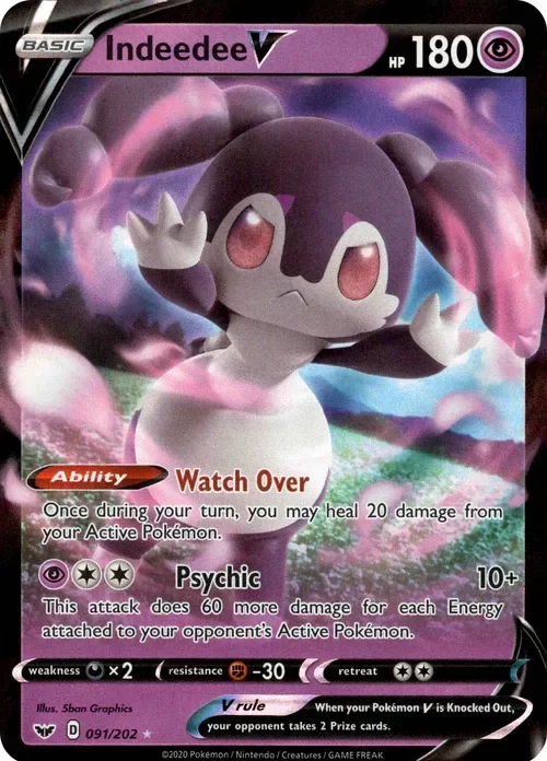 Producto - Indeedee V - 91/202 - Sword and Shield - Holo