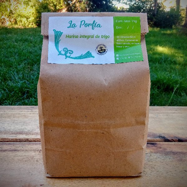 Producto - Harina integral de trigo La Porfía x 1 kg
