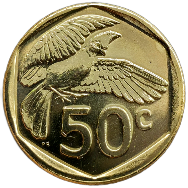 Producto - Sudafrica 50 Cents 2024 Turaco Km#789 Unc