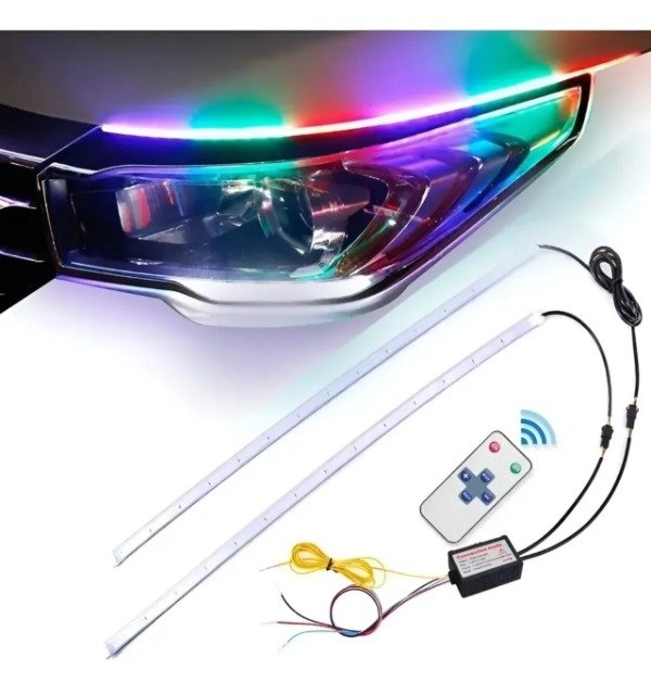Producto - JUEGO TIRAS LED DRL RGB CON CONTROL - 45 CMS - 0