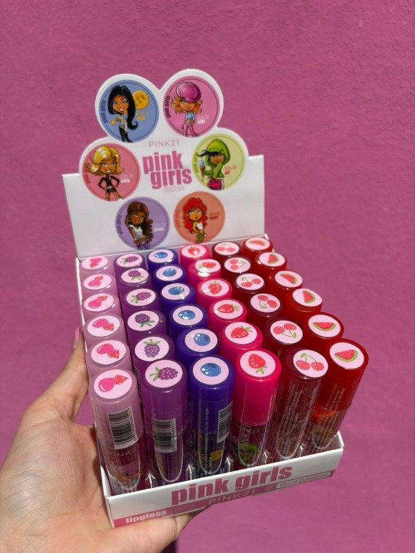 Producto - CAJA X36 BRILLO LABIAL PINK GIRLS PINK21