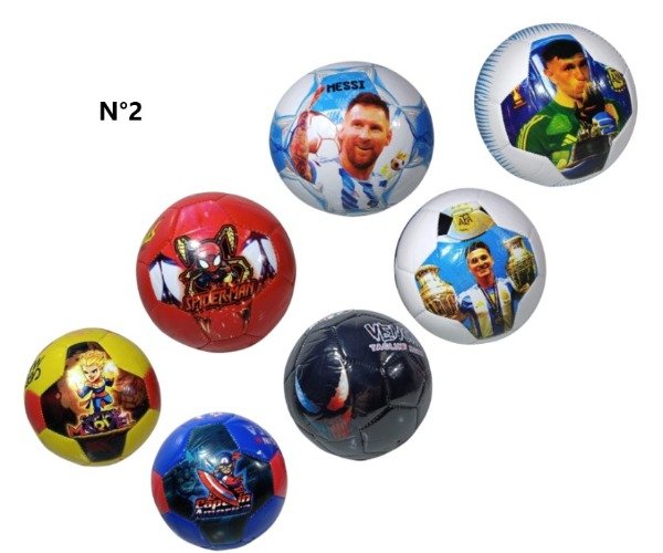Producto - PELOTA NUMERO 2 PERSONAJES MARVEL