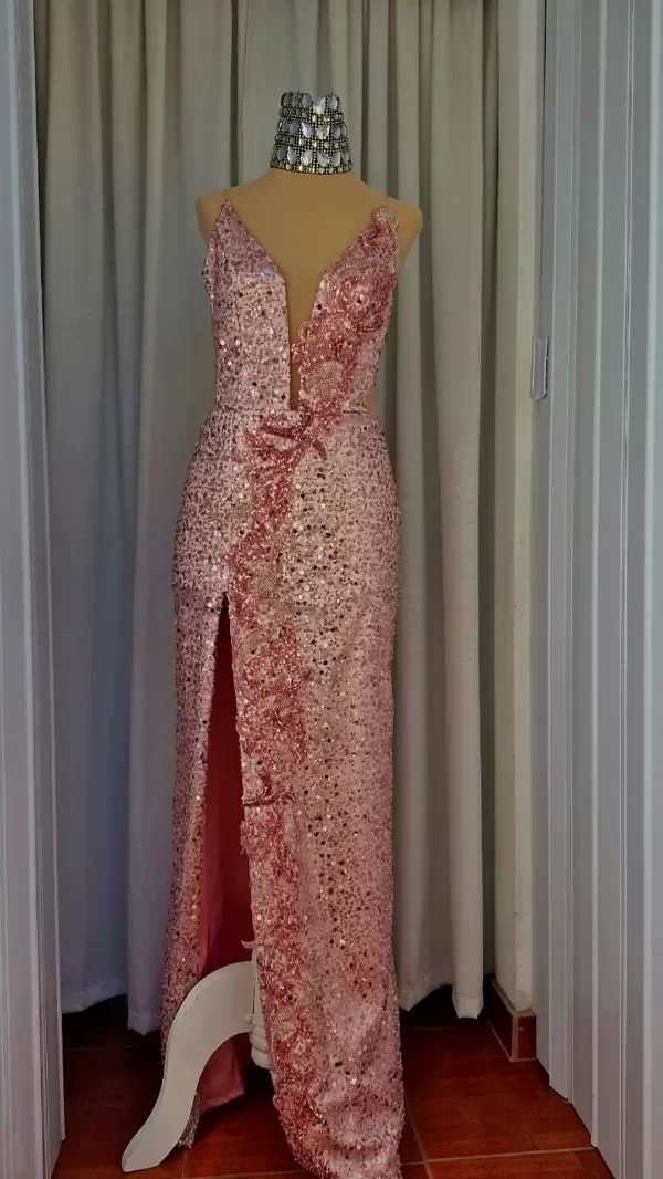 Producto - Rosa viejo con bordado