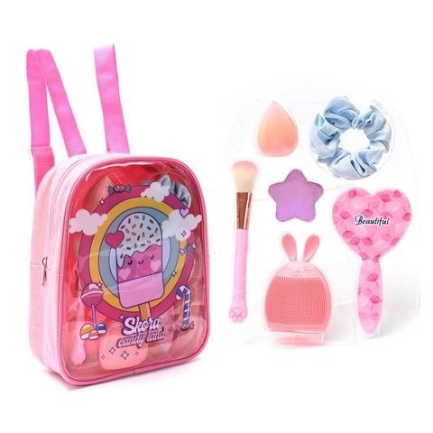 Producto - MOCHILA CON SET DE BELLEZA HELADITO 20X24X6CM SKORA
