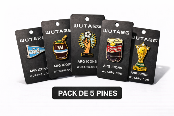 Producto - Pack de 5 Pines Metalicos Argentina Futbol Diseños Wutarg Escarapela