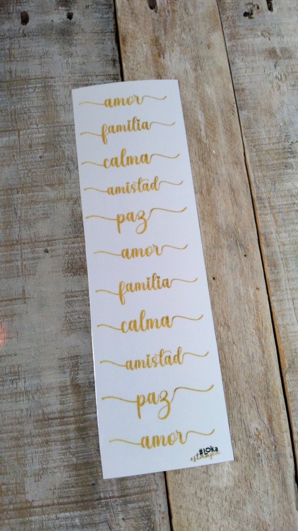 Producto - UV Tiras 8x28cm Palabras #1