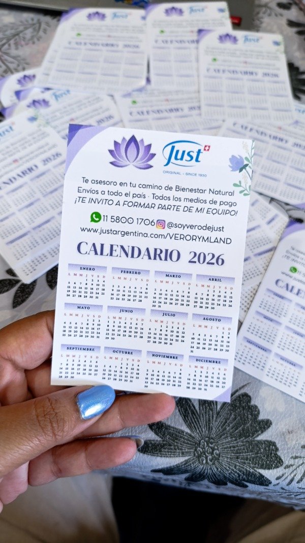 Producto - 100 CALENDARIOS CON TIRA DE IMAN