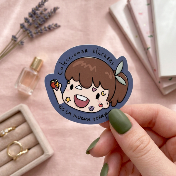 Producto - Sticker die cut Vinilo Terapia (PREVENTA)