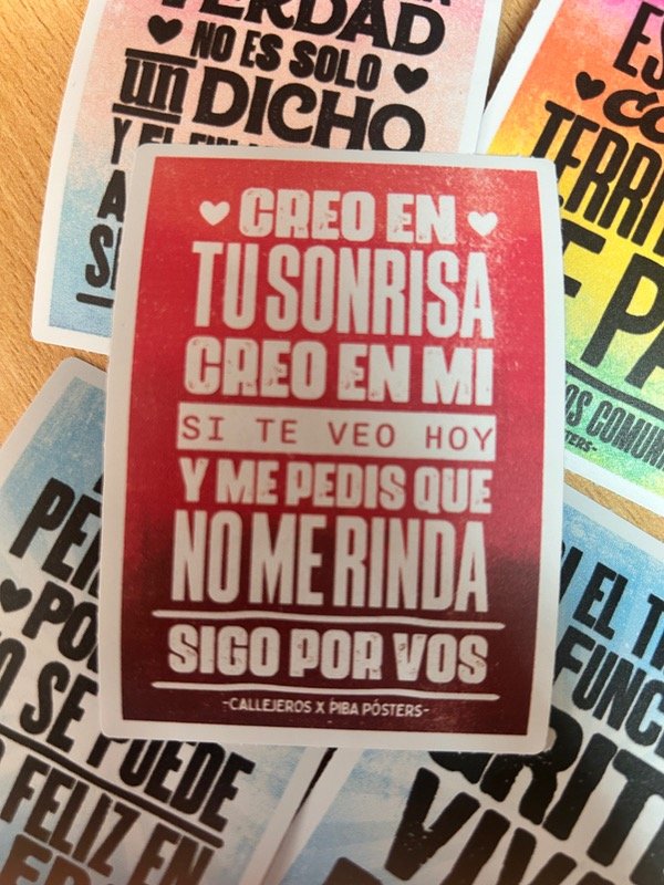 Producto - Sticker sonrisa - Piba Posters