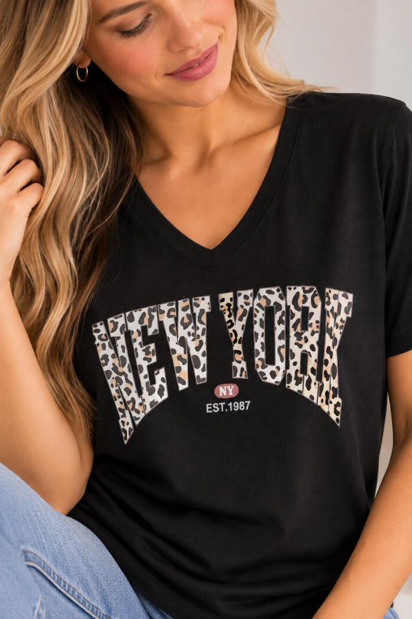 Producto - Remera de Mujer New York de Algodón Estampada - KRONE - 2