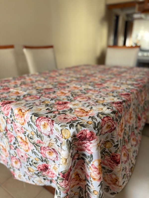 Producto - Mantel Antimanchas e impermeables 2 x 1,45 -  Peonias