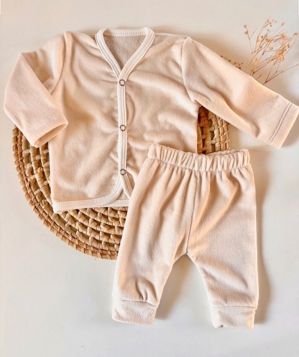 Producto - Set plush doble, campera + Ranita  - Natural(0-3M)
