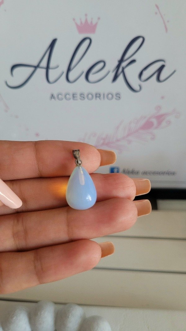 Producto - Dije gota chica piedra de la luna