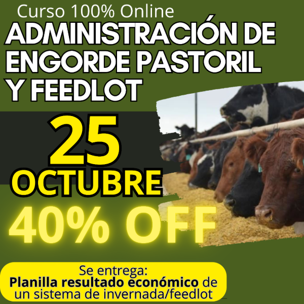 Producto - Curso Online: Administración Integral de Engorde Pastoril y Feedlot - 0