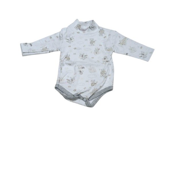 Producto - Media Polera Body Bebé Koala Gris