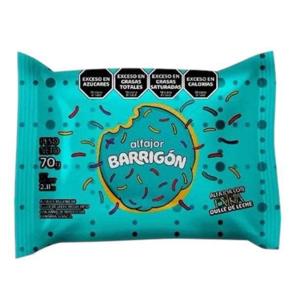 Producto - Alfajor Barrigón Blanco 70g