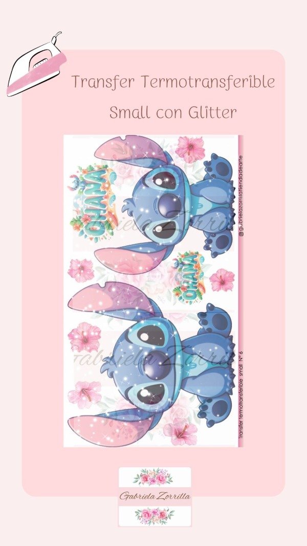 Producto - Transfer Termotransferible Small con Glitter N6