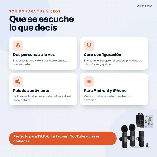 Producto - Microfono Corbatero Doble K9 - 3
