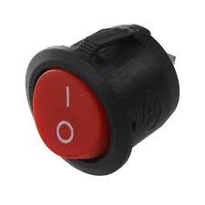 Producto - Llave Tecla Redonda  On-off 6 Amp 220v