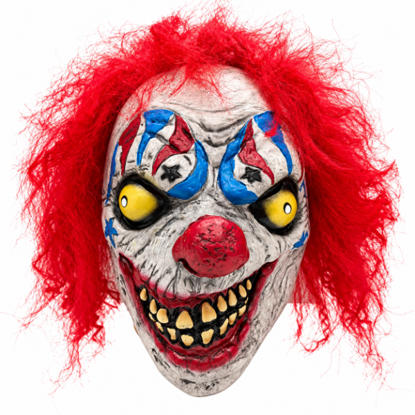 Producto - Máscara de latex Payaso con pelo realista