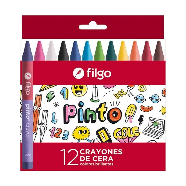 Producto - Crayones FILGO de cera x 12 corto