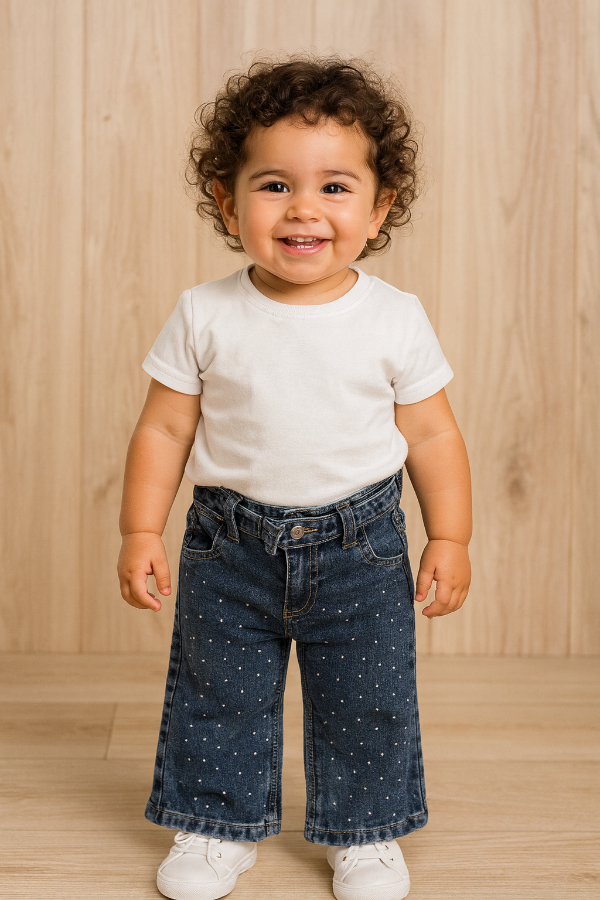 Producto - Jean wide leg regulable beba