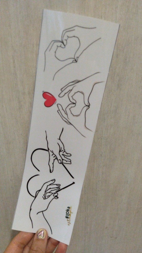 Producto - UV Tiras 8x28cm Love #61