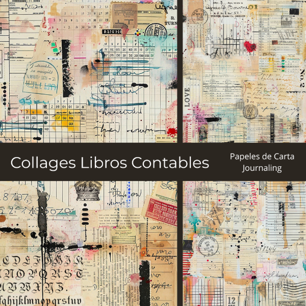 Producto - Colección Libros Contables - Papeles de Carta y Journal - PA-C24