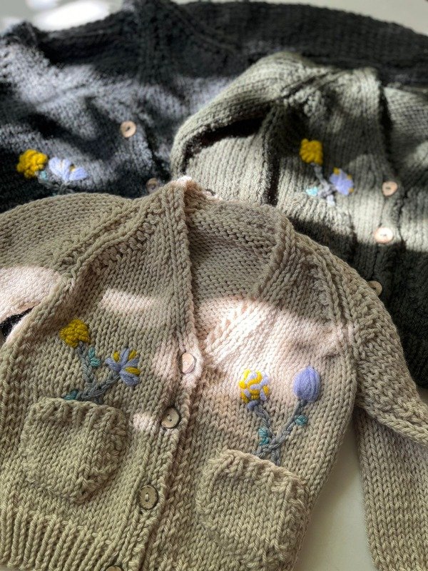 Producto - Cardigan Flores bordadas