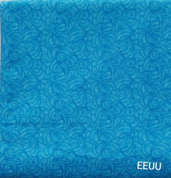 Producto - FAT QUARTER TONO SOBRE TONO AZUL-CELESTES Y TURQUESAS - 9
