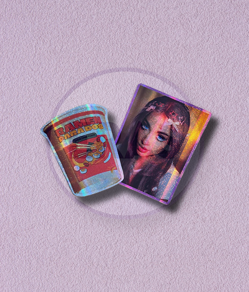 Producto - STICKERS HOLOGRÁFICOS - MARIA BECERRA - SET RAMEN PARA DOS