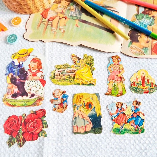 Producto - Figuritas con Brillantina años 60 "Set 6"