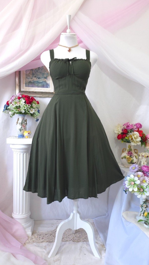 Producto - Vestido Sonia Verde Militar! IMPORTADO NUEVO