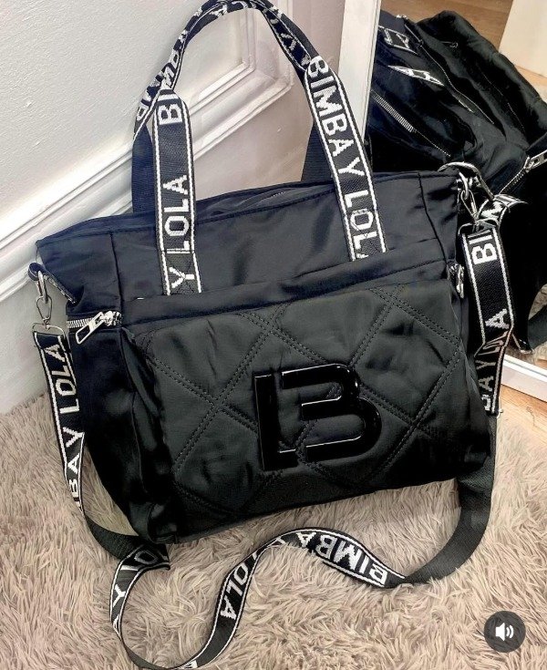 Producto - Bolso estilo cartera grande de tela de avión bimba y Lola