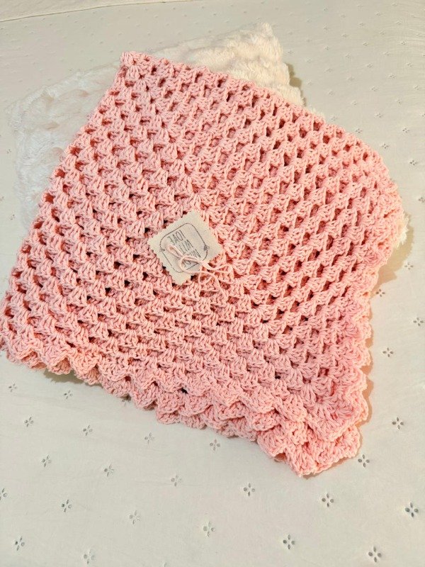 Producto - Manta Crochet Rosa