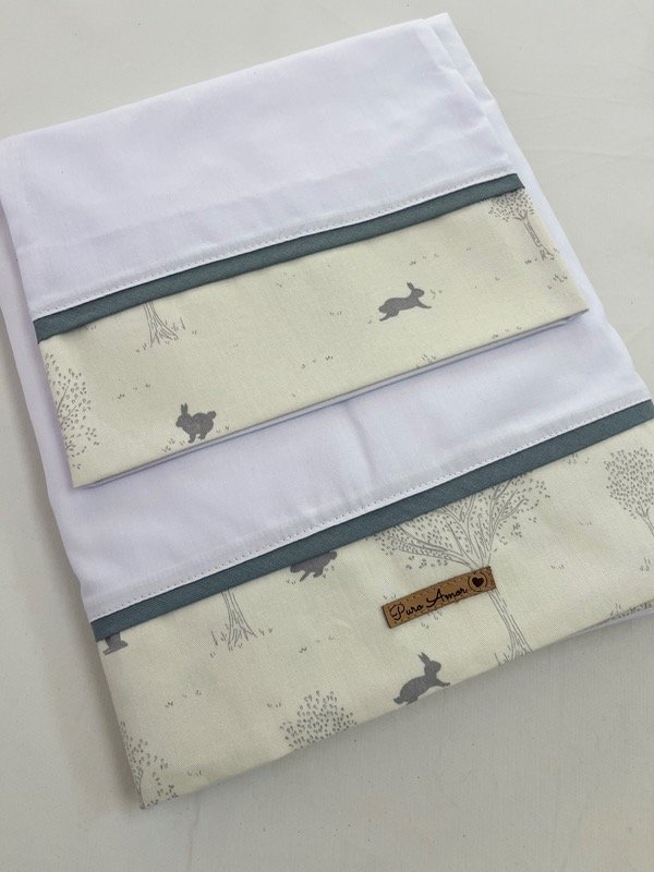 Producto - Sabanas funcional baby rabbit gris