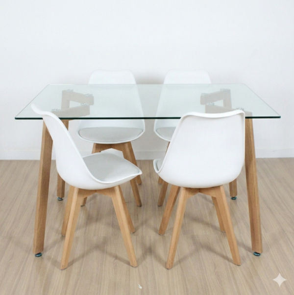 Producto - Mesa Turquia 1.20 + 4 tulip - 0