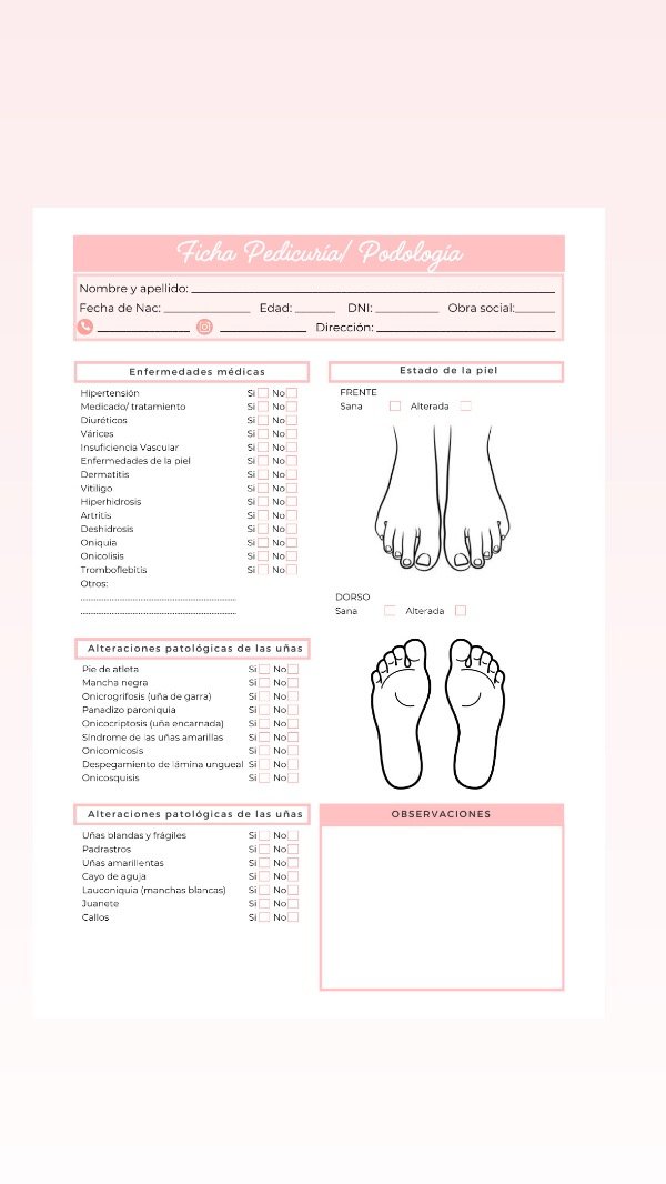 Producto - Pedicura -Podología - 2pags