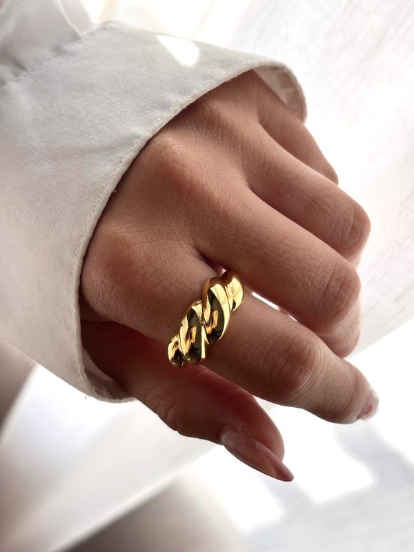 Producto - Anillo dorado dona